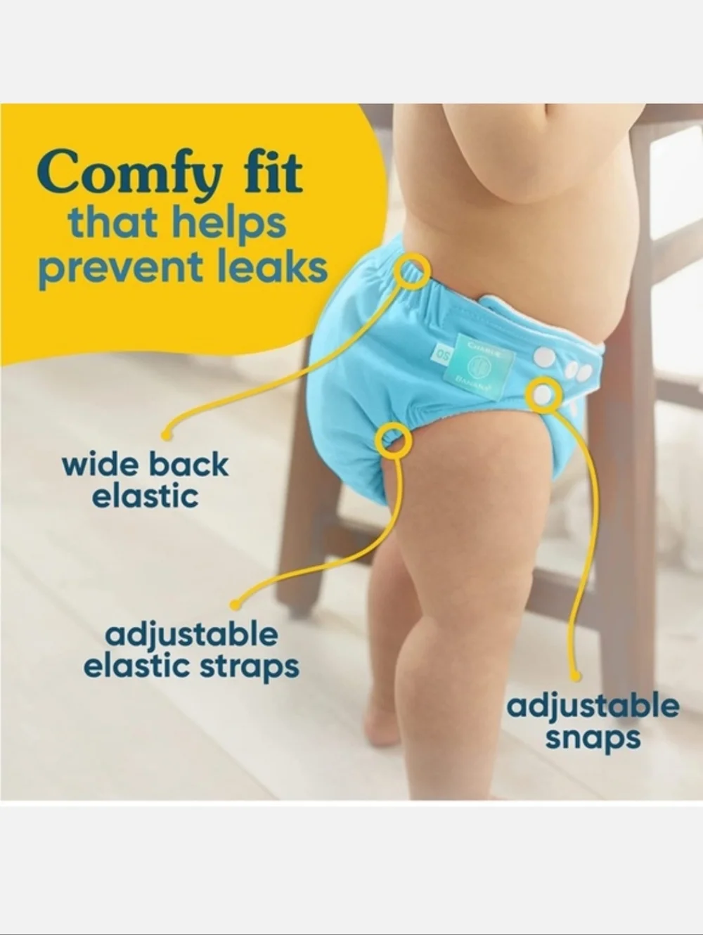 6Pack Charlie Banana Cloth Diapers Reusable Washable Adjustable OneSize + LINERS